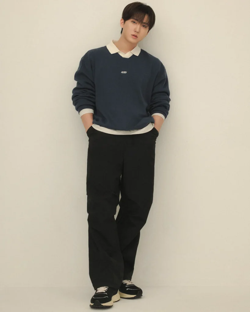Changbin at Autry headquarters in Dolo, Italy, as the brand's first Global Brand Ambassador
