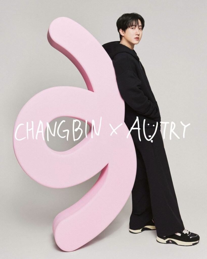 Changbin at Autry headquarters in Dolo, Italy, as the brand's first Global Brand Ambassador